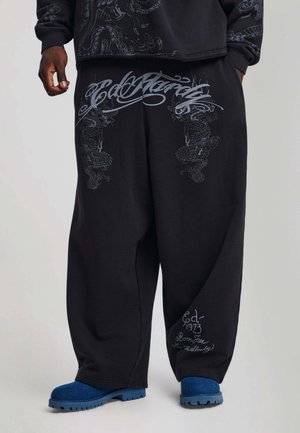 Ed Hardy, MENS SHADOW GRAPHIC BALLOON JOGGERS - Pantalon de survêtement - black