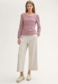 TOM TAILOR IN KNITTEROPTIK - Langarmshirt - contemporary red check