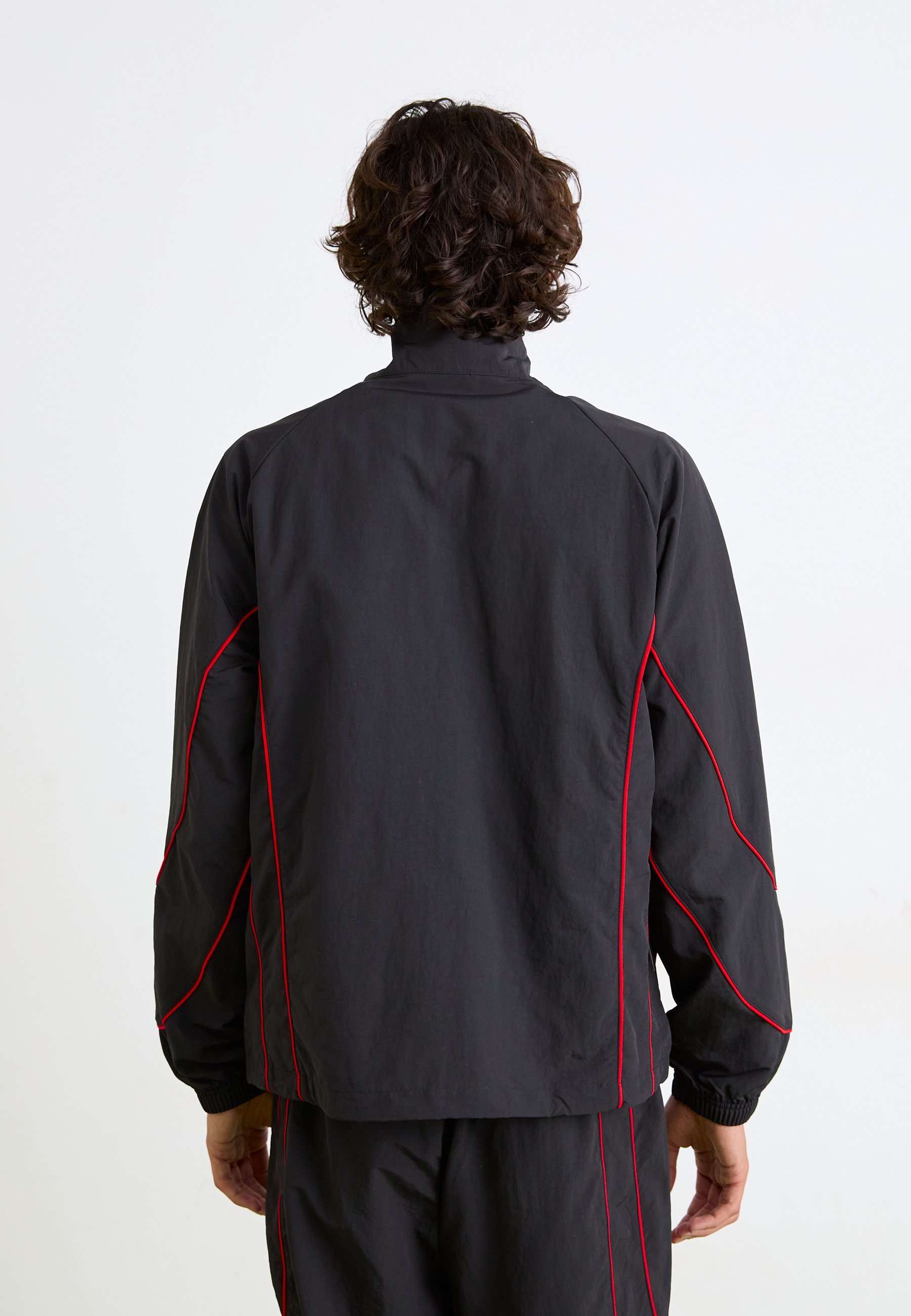 Puma TECH - Zip-up sweatshirt - black/red/black - Zalando