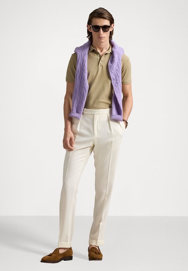 CUSTOM SLIM FIT STRETCH MESH POLO SHIRT - Polo shirt - classic khaki4