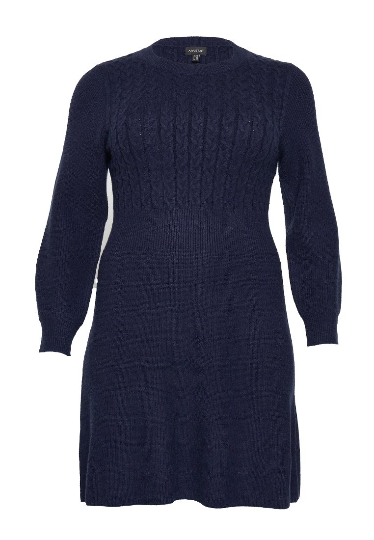 Apart Gebreide jurk donkerblauw Apart Gebreide jurk donkerblauw