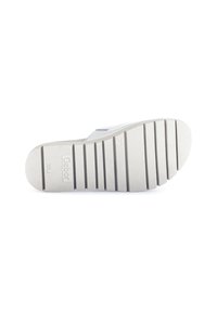 White rubber outsole with vertical grooves and textured surface. Features Gabor branding and size imprint on the heel.
