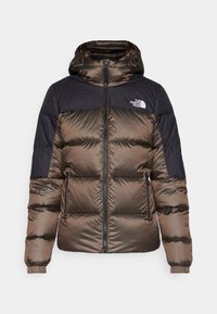 DIABLO DOWN HOODIE - Piumino - smokey brown/black heather/black