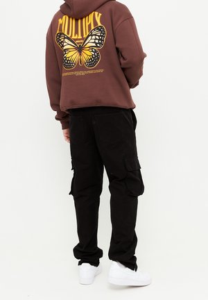 Felpa con cappuccio - brown