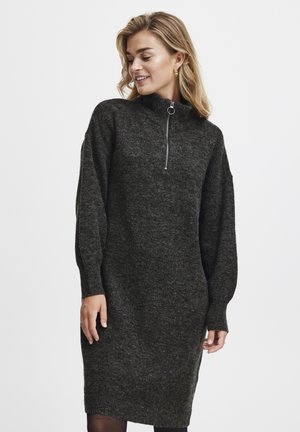 Gebreide jurk - charcoal melange