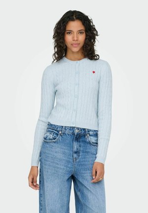ONLKATIA CABLE  - Neuletakki - cashmere blue 1