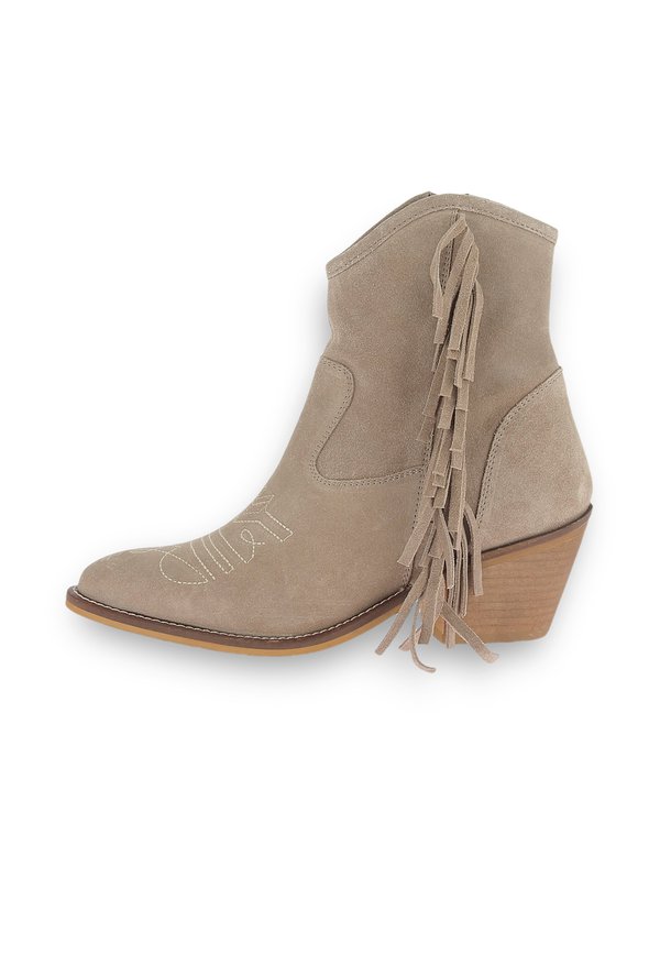 JYLIA - Cowboy-/Bikerstiefelette - beige