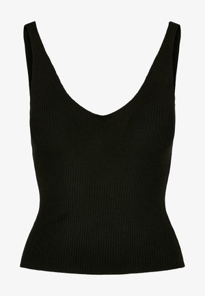 Urban Classics, LADIES RIB KNIT TOP - Top - black