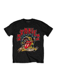 Paradiso Clothing THE ROLLING STONES TATTOO YOU  FLAMES - Print T-shirt - black