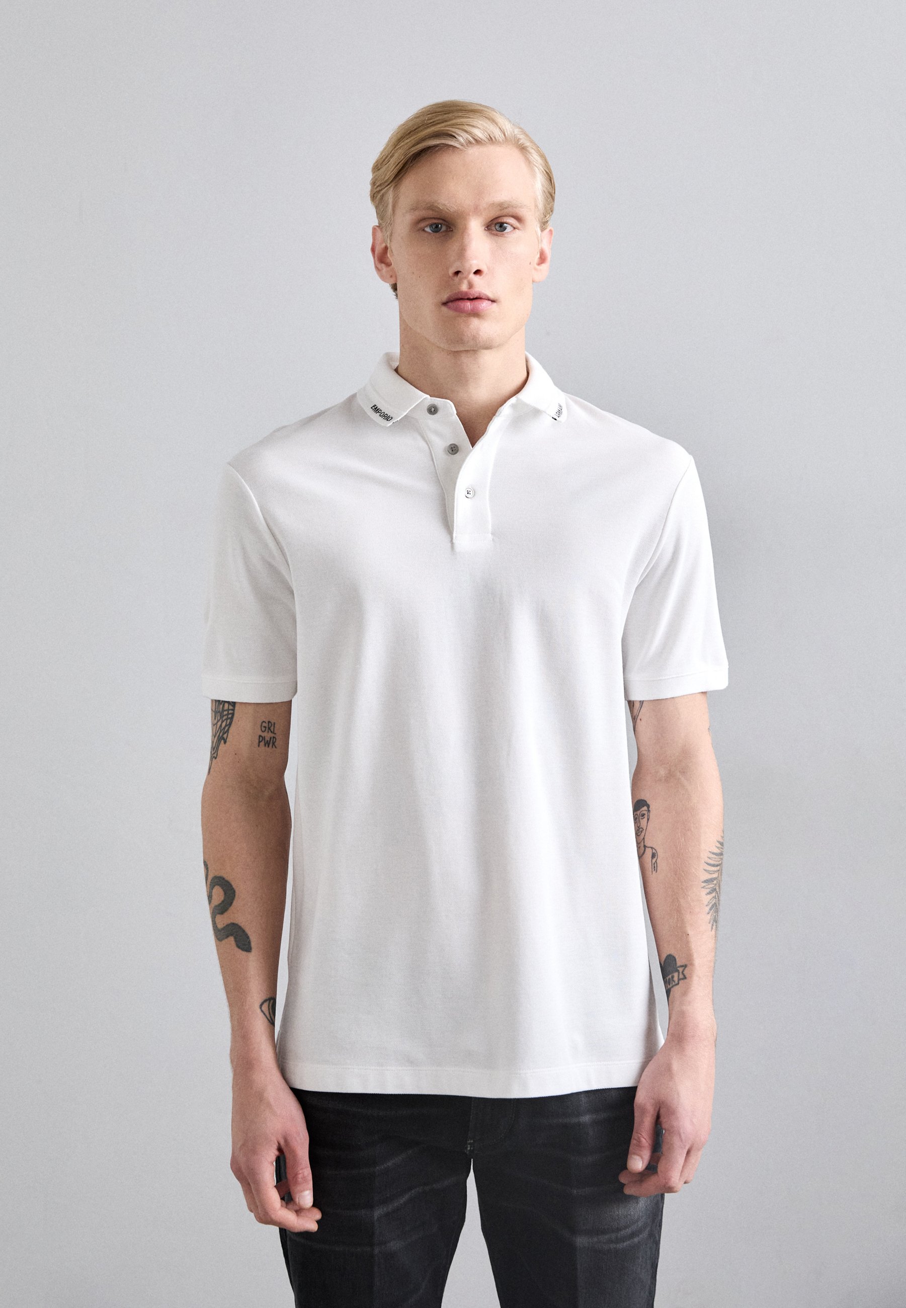 Emporio Armani Shirt Armani Jeans White Polo Emporio Armani Polo