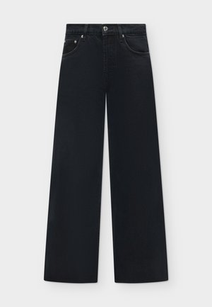 Topshop, Wide leg - blue black denim