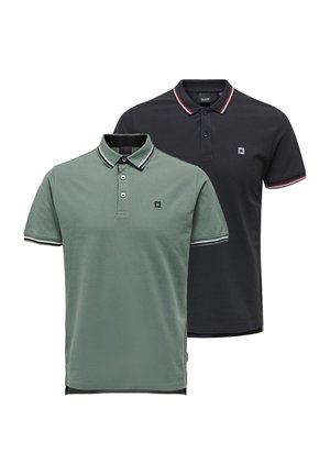 2ER PACK - Poloshirt - dunkelblau grün