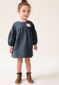 Next TEXTURED-REGULAR FIT - Denní šaty - navy blue bear character