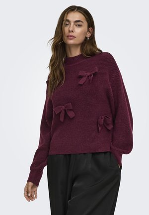 ONLY, ONLLISA LS BOW PULLOVER KNT NOOS - Pullover - winetasting