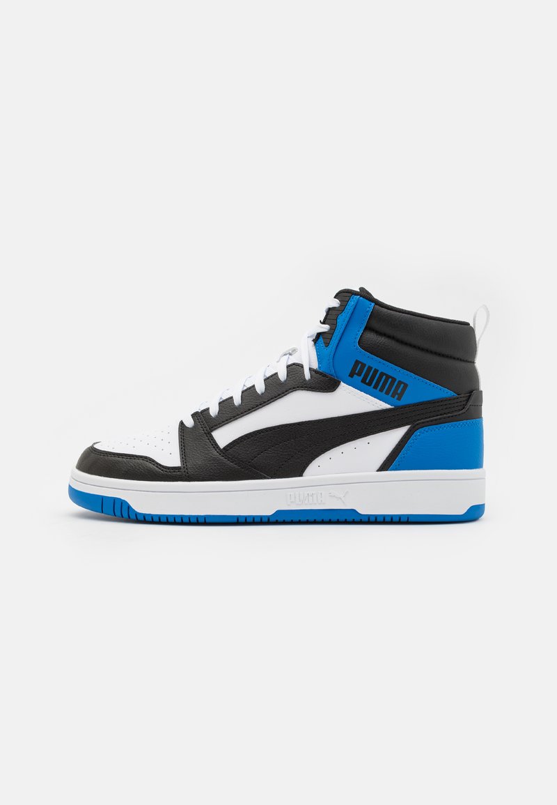 Puma - REBOUND V6 UNISEX - Sneakers high - white/black/team royal, Forstør