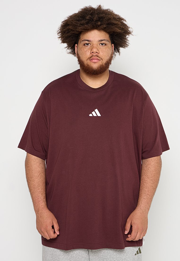 adidas Originals T-shirt print donkerrood