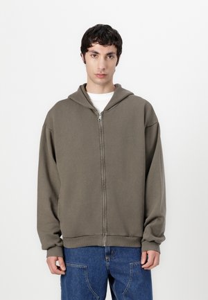 ZIP HOODIE UNISEX - Felpa con cappuccio - olive
