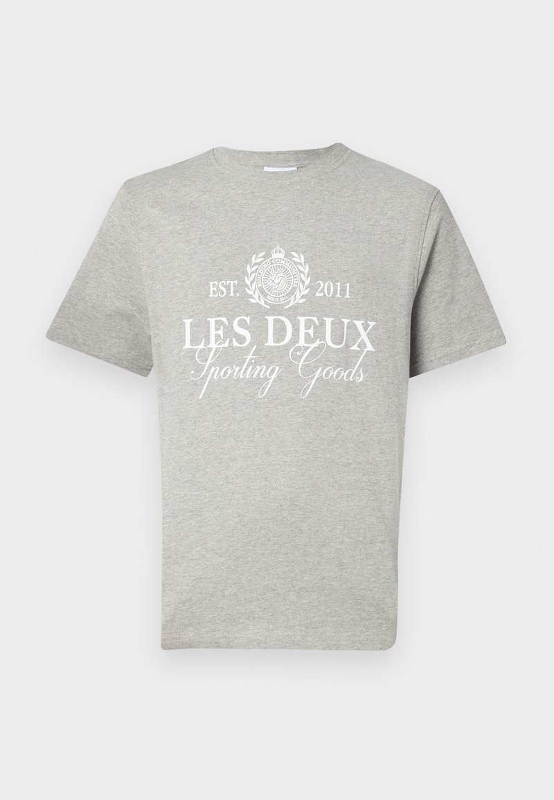 Les Deux T-shirt print lichtgrijs
