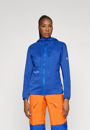 EIGER NORDWAND IN FLEX AIR HOODED JACKET WOMEN - Outdoorová bunda - blue