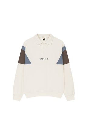 CREW HARRY UNISEX - Sweatshirt - ivory/brown/steel