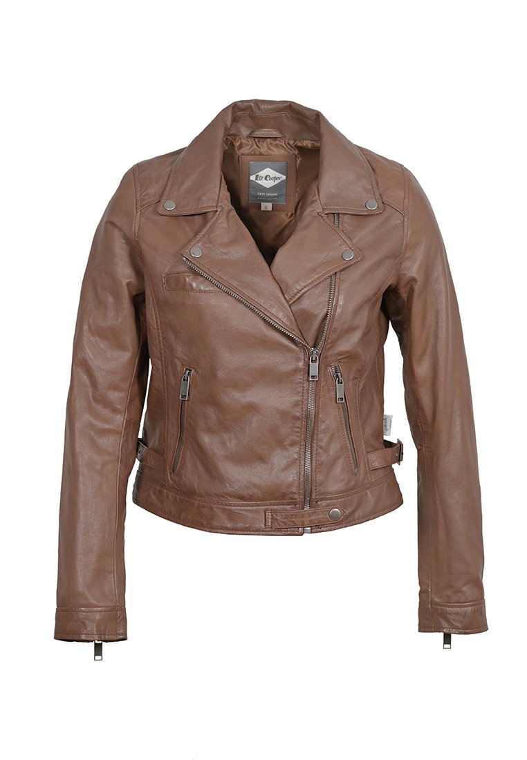 Lee Cooper Leren jas cognac Lee Cooper Leren jas cognac