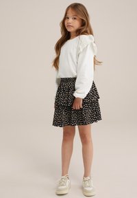 WE Fashion Plisovaná sukně - black