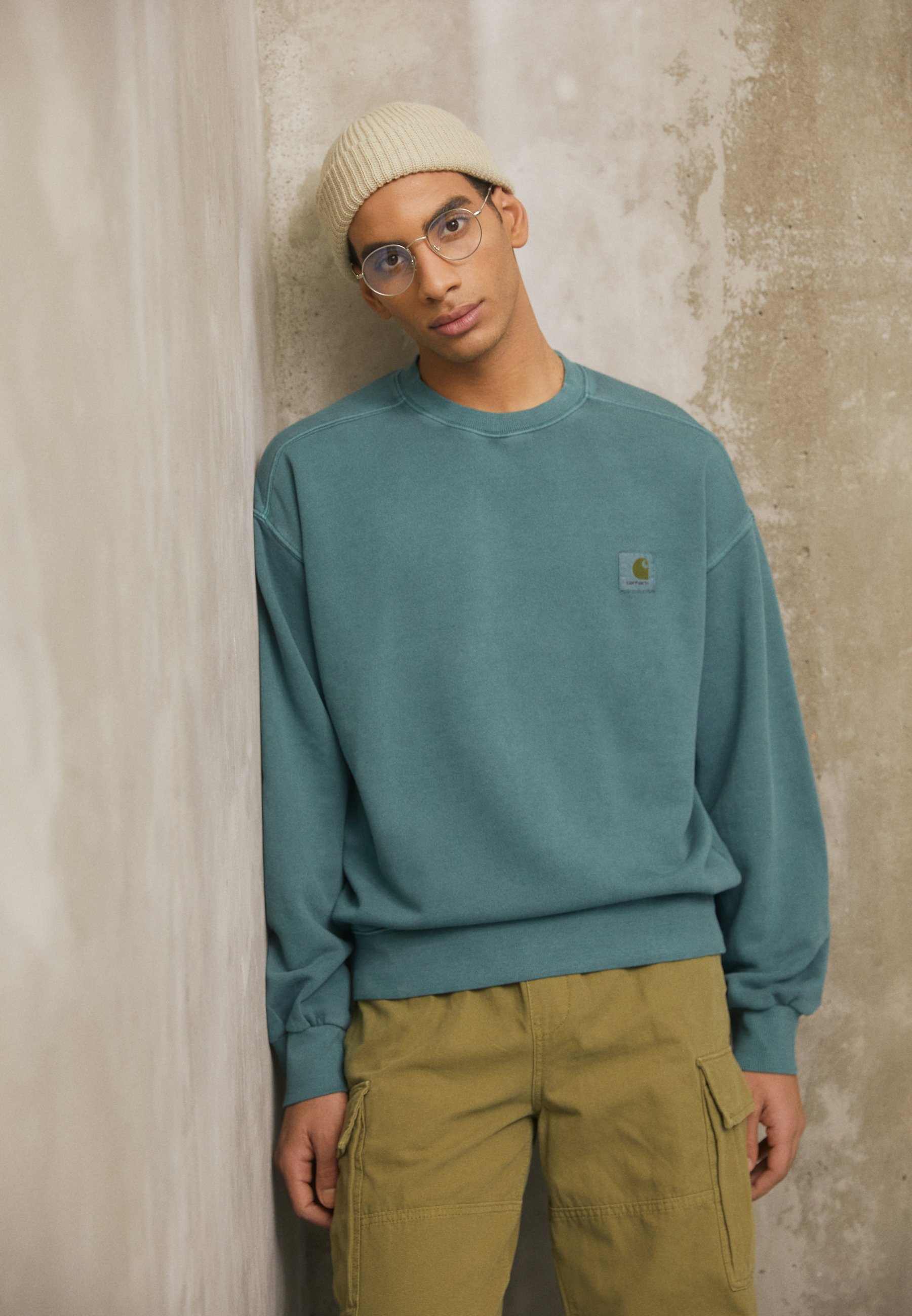 Carhartt WIP NELSON - Sweatshirt - botanic garment dyed/green -  Zalando.co.uk