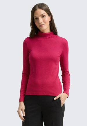 LANGARM MIT ROLLKRAGEN - T-shirt à manches longues - dark pink