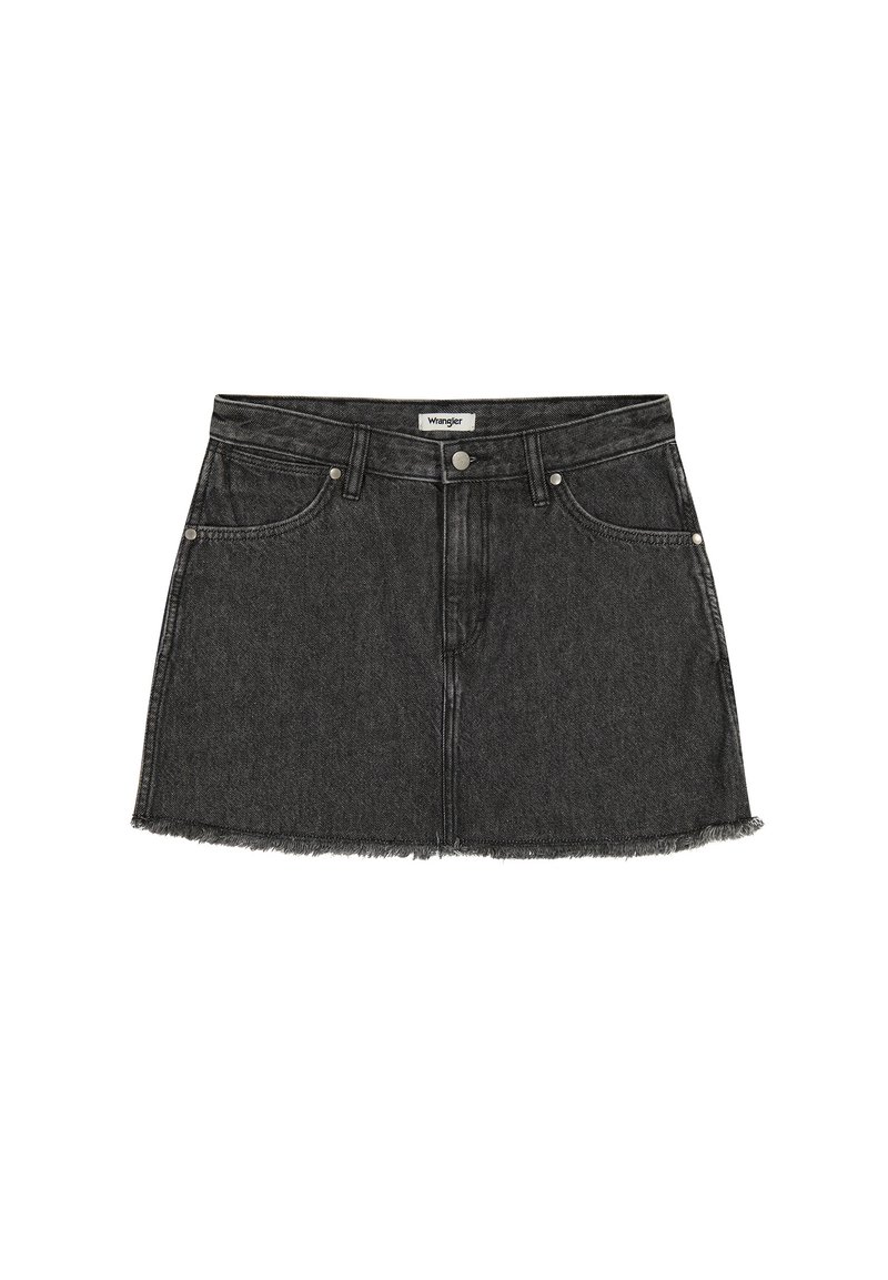 Wrangler Minirok grijs denim/greydenim