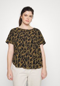 ONLY Carmakoma CARVICA LIFE NOOS - Blusa - khaki/black