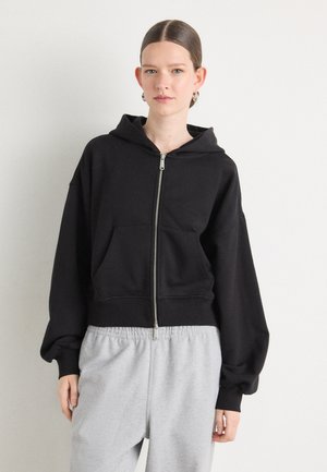 Zip-up sweatshirt - black