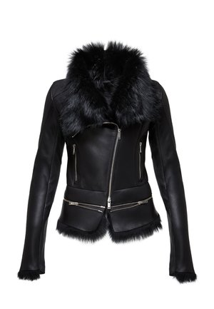 JOSETTE - Leren jas - black