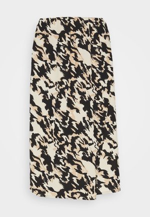 Vero Moda, VMNORA CALF TIE SKIRT - Suknja na preklop - oatmeal/nora