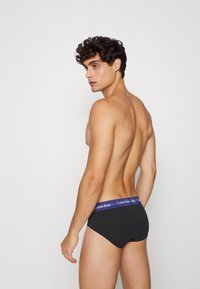 Calvin Klein Underwear HIP BRIEF 3 PACK COTTON STRETCH - Cuecas - black