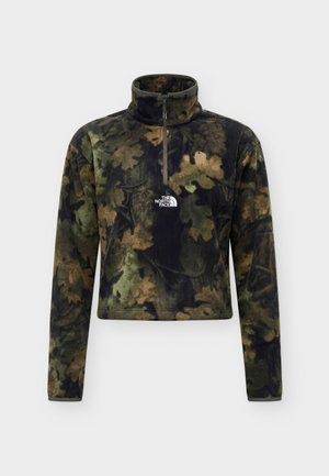 The North Face, NOVELTY LOGO GLACIER 1/4 ZIP PRINT - Φλις πουλόβερ - woodland green