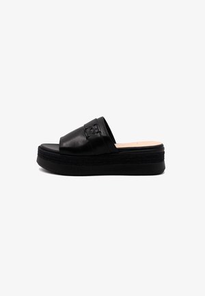 Ciabattine con tacco - black