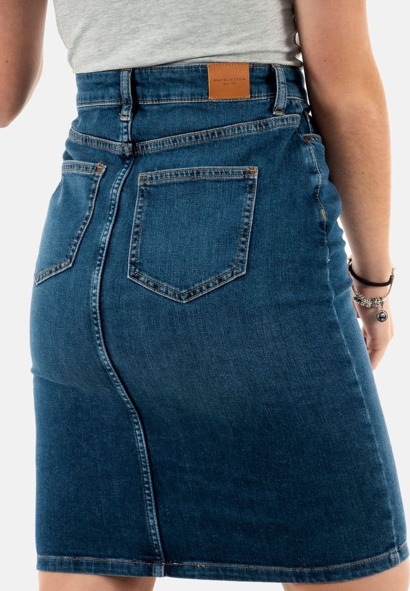 Minijupe taille haute en denim | Femme Classe