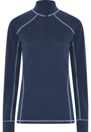 WITH ZIP - Langærmet T-shirt - dark blue