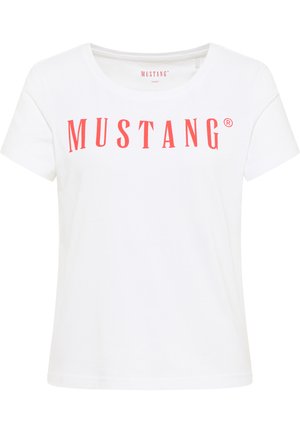 Mustang, T-shirts print - weiß