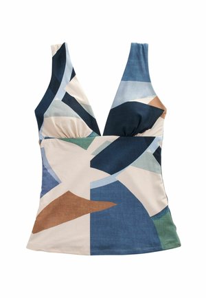 TANKINI - Haut de bikini - blue abstract