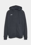 RIVAL FLEECE - Tröja med dragkedja - black/white