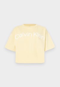 BOXY LOGO GRAPHIC TEE - Trükipildiga T-särk - sunlight