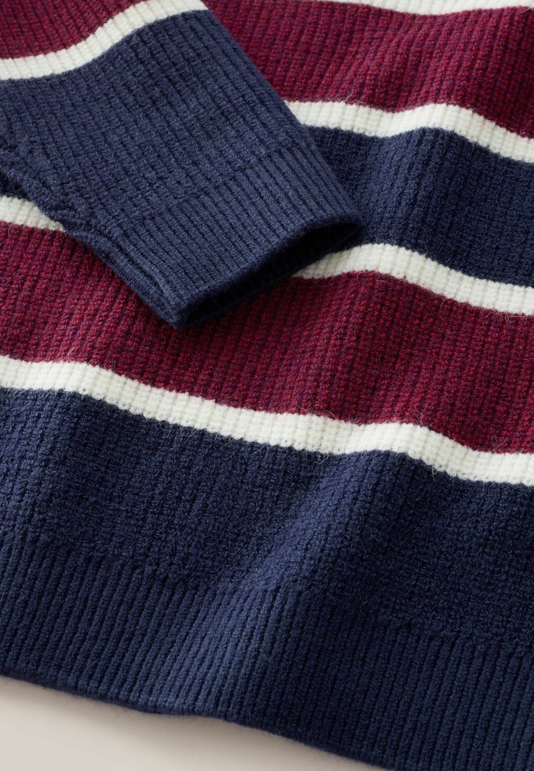 Next Pulover - navy blue burgundy stripe/albastru - Zalando.ro