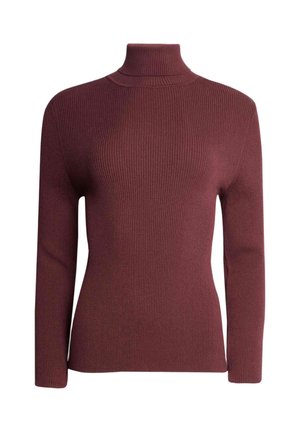 ROLL NECK  - Pullover - dark burgundy