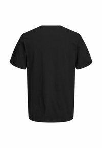 Sort T-shirt med korte ærmer og rund halsudskæring, lavet af blødt bomuldsstof med en glat tekstur og klassisk pasform.