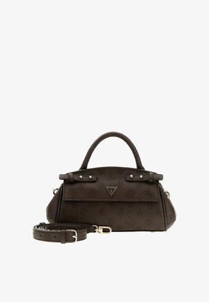Guess, DIANA MINI TOP HANDLE FLAP - Borsa a mano - chocolate logo