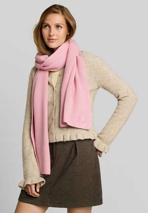 TOM TAILOR DENIM, TOM TAILOR DENIM ACCESSOIRE STRICKSCHAL MIT BADGE - Sjaal - soft pink