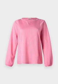 VERTICAL STRIPE - Pluus - bright rose/white
