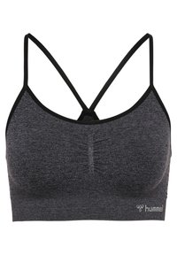 CI SEAMLESS SCRUNCH - Sport-bh met light support - black melange