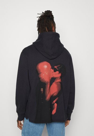 WOOD WOOD CASPER HALF ZIP - Melegítőfelső - black